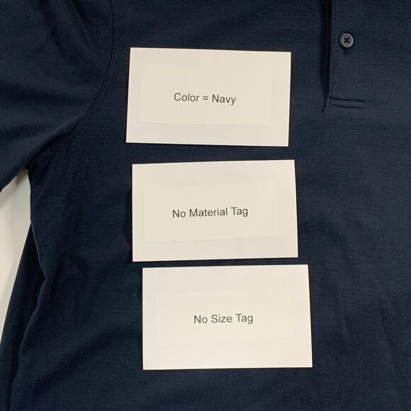 Lululemon S Mens Evolution Short Sleeve Polo Shirt Club Blue Golf Preppy - Picture 9 of 9